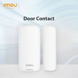 Sistema IMOU SMART 433MHz Ventana inalámbrica de la puerta del sensor magnético detector de sensor magnético interior para el sistema de alarma de seguridad del hogar (batería no incluye)