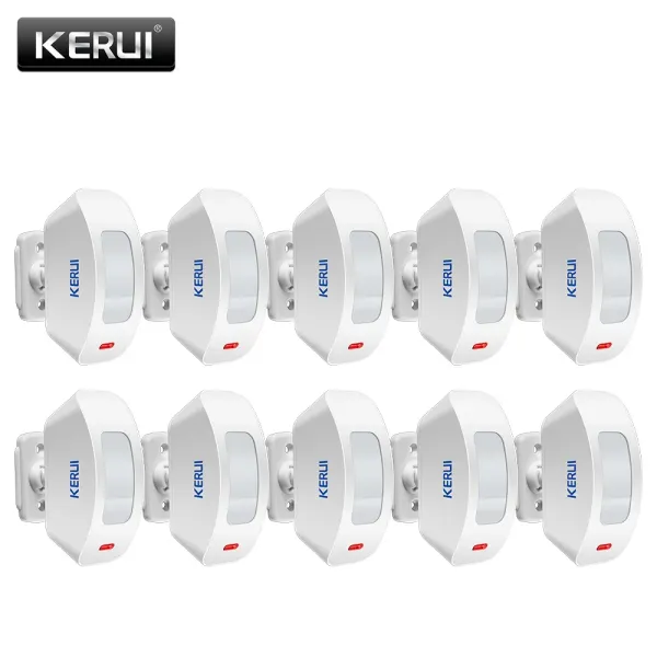 Système Kerui sans fil rideau infrarouge Détecteur Fenêtre PIR PIR Motion Capteur 433 MHz sans fil pour GSM PS Système d'alarme de sécurité domestique