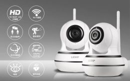 Systeem Leshp Home Security IP -camera Wireless WiFi Camera Two Way Audio Video Baby Monitor 960p Night Motion Detection