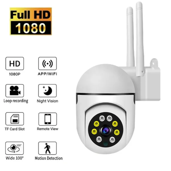 Système Outdoor Human Detect WiFi Camera 1080p HD 2MP PTZ CAME CAMERIE HOME Sécurité Caméra sans fil CAME CCTV CAME CAME AUTO AUTO