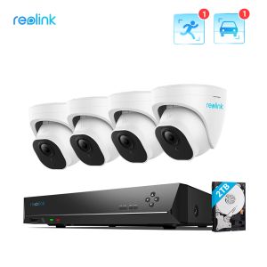 Système REOLINK 4K SYSTÈME DE SÉCURITÉ HOME DÉTECT HUMAN / CAR DÉTÉCTION 24/7 POE VIDEO VIDEO SYSTÈME DE SÉCURITÉ CAMERIE CCTV RLK8800D4A