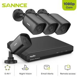 Système Sance 1080p Lite Video Security System 1080n 5in1 H.264 + 4CH DVR avec 2x 4x Cameras de surveillance des intempéries en plein air kit CCTV