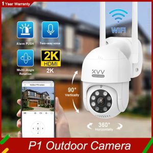 Sistema Smart P1 Outdoor Camera 1296p 270 ° PTZ Rotado Wifi Webcam Humanoide Detect Wor Water Security Secury Funcione con la aplicación Mijia Mi Home
