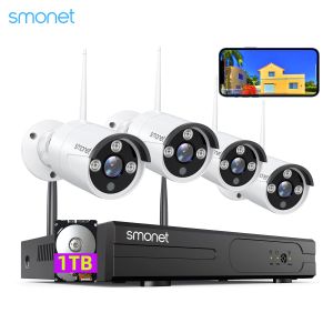 System Smonet Wireless Security Camera System CCTV Système 3MP 5MP WiFi Protection de surveillance