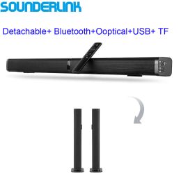 Systeem Sounderlink Afdekkbare Bluetooth TV Soundbar Wireles luidspreker Hifi Tower Audio Home Theatre Sound Bar Optical for LED TV