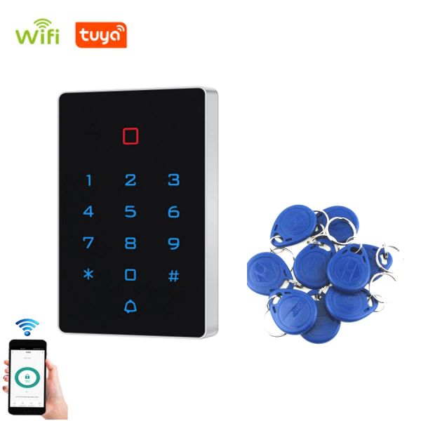 Système T12 WiFi Tuya Smart Home 125KHz Screen tactile Sécran autonome Contrôleur d'accès à entrée de porte RFID avec 2000USERS