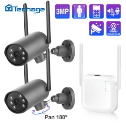 System Techage Mini 3MP 4ch Wireless Security NVR Kit bidirection