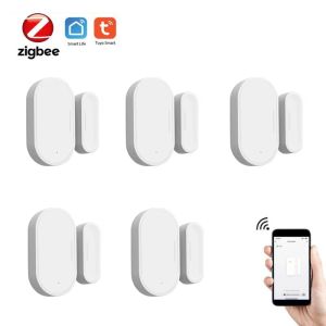 Système TUYA DOOR WINDECHER CAPTEUR Zigbee mini détecteur de connexion sans fil Smart Home Security Travail avec Alexa Google Home Smart Life