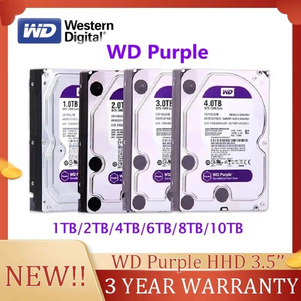 Système Western Digital Wd Purple 1T 2T 3T 4T 6T 8TB 10TB 3,5 