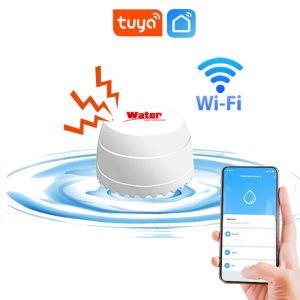 Système WiFi Water Capteur Tuya Détecteur de fuite Alarme sonore Fuite Flow Alert Overflow App Contrôle Smart Home Security Alarm