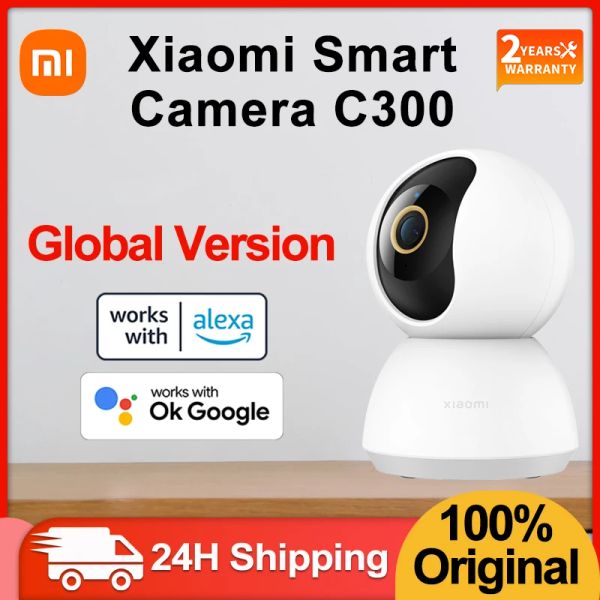 Système Xiaomi MI 360 ° CAME DE SÉCURITÉ DE SÉCURITÉ C300 Version mondiale Vision nocturne infrarouge AI Surveillance de détection humaine pour MI Smart Home