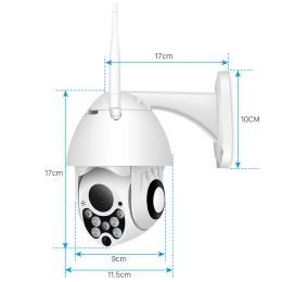 Système YCC365PLUS 1080P CAME WIFI CAME DE STREET STREET VIDÉO Suivi automatique Suivi avec détection de mouvement Vue distante pour la sécurité à domicile