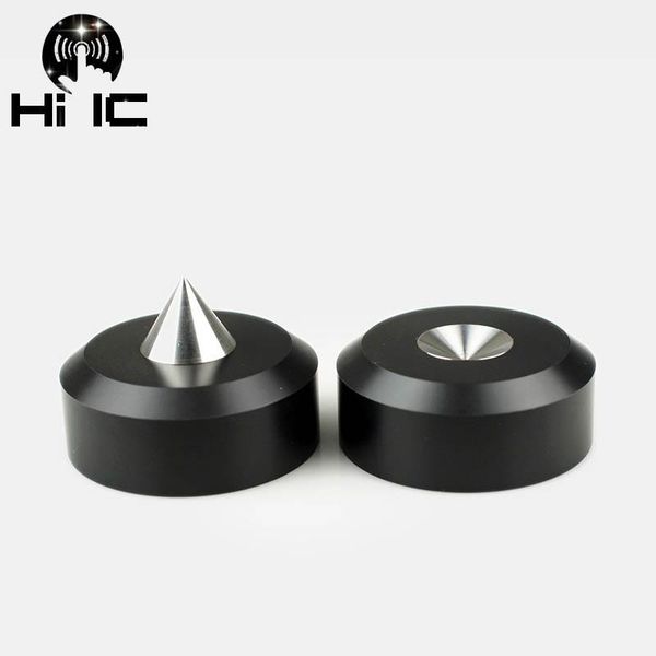 Systèmes 4 PCS Hifi Audio Enceinte de haut-parleurs Black Crystal Enceintes en acier réparateur Pièces PAET ANTÉSHOC