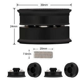 Systèmes 4pcs Hifi Audio haut-parleur Perges en acier Perles en acier antichoc en haut du haut-parleur PAETS PAUT