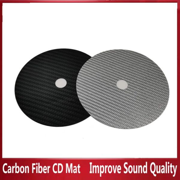 Sistemas de fibra de carbono CD TAPE DISC MAT BASE Pad, audio Audio Turnable Máquina de giraduras Antisco Amortocratamiento Absorción de vibración de vibración