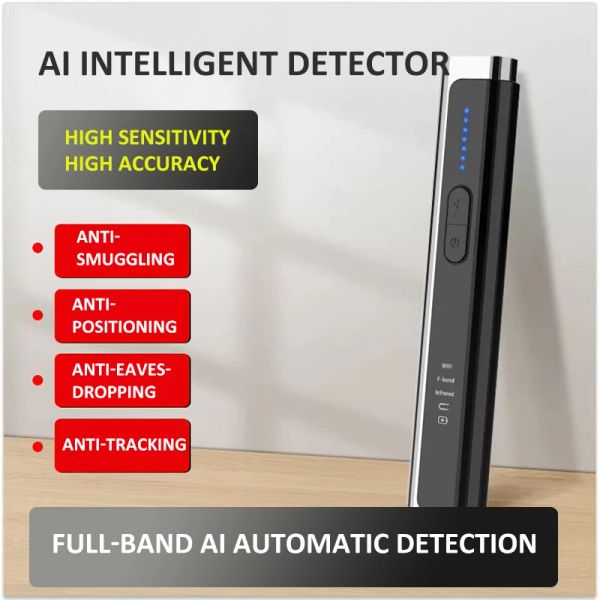 Sistemas Multifunción Detector de cámara Anti Camera Mini Bug Audio GSM Finder GPS Lente de señalización RF Localizador Rastreador inalámbrico Antispy