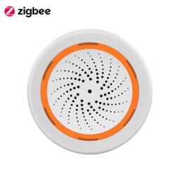 Systems USB Power ZigBee Home Sound Light Alarm Sirene Sensor 90dB Luid alarmwerk Tuya Smart Life Hub Gateway