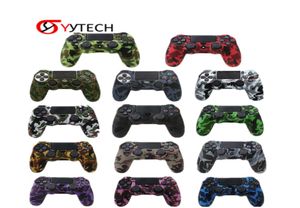 Syytech variëteit camouflage handle siliconen case niet -slip controller protector cover voor ps4 slanke pro2144666