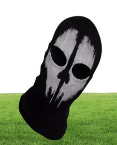 SzBlaZe Marque COD Ghosts Imprimer Bas De Coton Cagoule Masque Skullies Bonnets Pour Halloween Jeu De Guerre Cosplay CS joueur Couvre-chef Y3644892