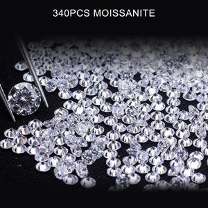 Szjinao 340 pièces petites pierres précieuses en vrac 08mm à 29mm couleur D VVS1 excellentes perles coupées pour la fabrication de bijoux 240112