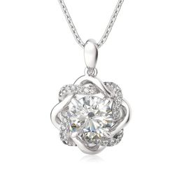 Szjinao – collier pendentif étoile de David 3ct pour femmes, bijoux d'anniversaire, cadeau d'anniversaire, certifié argent 925, tendance, 240115