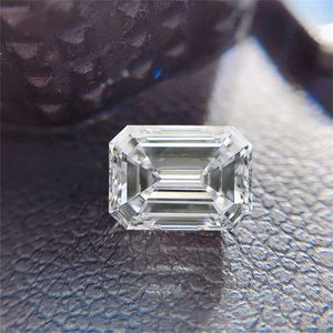 Szjinao pierres précieuses en vrac pierre Moissanite 0.2ct à 10ct taille émeraude D couleur VVS1 indéfini pour bijoux bague en diamant gemmes