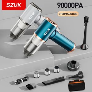 SZUK – aspirateur de voiture puissant sans fil, Machine de nettoyage Portable, Mini pour clavier domestique, 90000PA, 231229