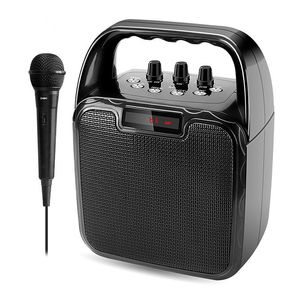 Haut-parleurs T-2317A avec microphone en ligne enfichable disque U son de danse carrée haut-parleur karaoké portable dhl gratuit