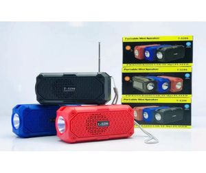 T-5296 Solar Wireless Bluetooth haut-haut-haut-parleur portable Home Outdoor Subwoofer Music multimédia O STEREO Sound Sound TF Carte de poche 9779418