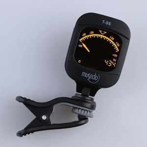 T-5S Hoogwaardige roteerbare LCD Portable Mini Electronic Digital Clip-on Tuner voor gitaarchromatische bas ukelele viool voor hoogwaardige elektronische tuner