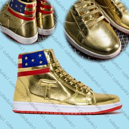 T ACE Sportschoenen Basketbal Casual schoenen The Never Surrender High Tops Designer 1 TS Gold Custom Men's Casual Outdoor Lace Up Sports Shoes