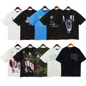 T Am Camisetas Diseñador Summer Fashion Loose Manga Short Streetwear Tide Tide Letter Letter Luxury Luxurys Pareja Tops Tamaño de ropa Hombres Mujeres