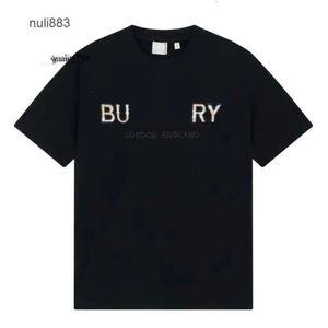 T Burberies Burbreries MMS Yrerys monogrammé pour chemise de créateur de vente courte avec t-shirt imprimé haut à manches décontractées pour hommes vêtements hip hop 9049