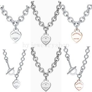 T diseñador etiqueta del corazón colgante collar pulsera aretes 925 joyería de plata esterlina mujer mujer diseño lujo boda fiesta275H