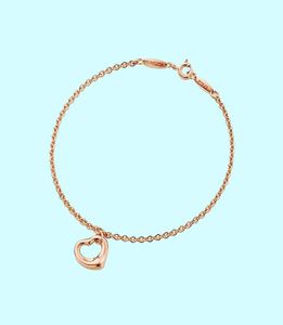 T Designer coeur ouvert pendentif bracelet collier boucles d'oreilles ensemble femmes marque de luxe bijoux classique mode 925 argent sterling 1132221