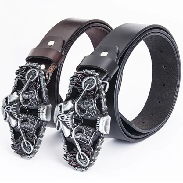 T-disom Nouvelle marque Design masculin Skull Gothic Punk Wing Biker Rodeo Western American Cowboys Courteille Cool Baille pour les hommes Dropshipping