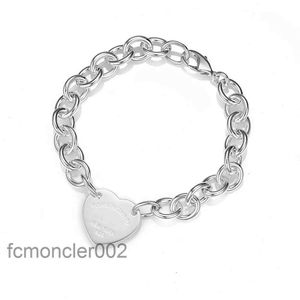 Bracelet familial t pour femmes, chaîne épaisse, mode luxe, charme de haute qualité, pendentif en forme de cœur fabriqué à la main, NIAY