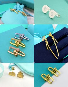 T Fashion – boucles d'oreilles rétro avec nœud en forme de cœur, diamant, argent plaqué or 18 carats, bijoux pour dames et filles, cadeau de mariage pour la saint-valentin