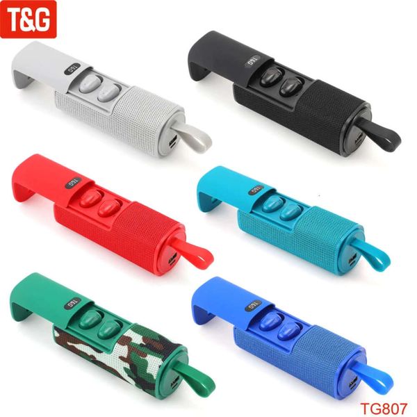 TG TG807 Nouveau haut-parleur sans fil portable Bluetooth Outdoor Enceintes Mini Écouteurs intra-auriculaires Banque d'alimentation 3D STÉRÉO Handle