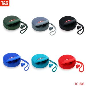 TG TG808 MINI Wireless Bluetooth-luidspreker draadloze oortelefoon Twee-in-één TWS Subwoofer Stereo handsfree Multifunction TF-kaart FM FM