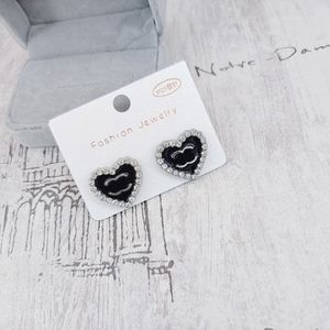 T GG Stud Diamant Coeur Designer Boucles D'oreilles De Luxe Femmes Diamant Pendentif Boucles D'oreilles Designer Bijoux Fête Famille Cadeau Printemps Romantique