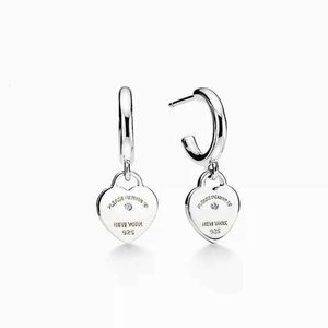 T-hart charme oorbellen liefde stud oorbellen 925 zilveren sterling sieraden ontwerper vrouwen Valentijnsdag feestcadeau origineel luxe merk 2024 000