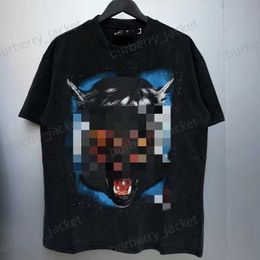 T Hellstar Designer Vêtements Hommes Polo American Hip Hop Avatar Imprimer Sweat-shirt à manches courtes UPV0