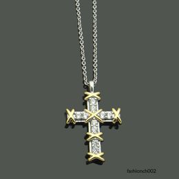 T Letter Designer Collier Collier crossant Colliers pour hommes