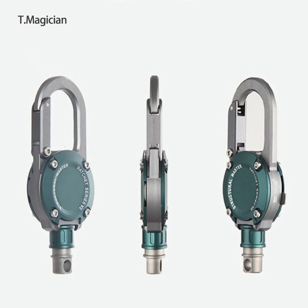 T.Magicic Creative Luxury Keychains rétractables 360 Rotation Rotation rapide pour les clés de voiture Gift pour homme femme 240402