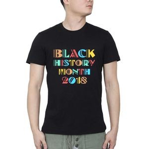 T Shirts pour hommes Mois d'histoire noire 2023 Streetwear o Neck T-shirt Summer Casual-shirt