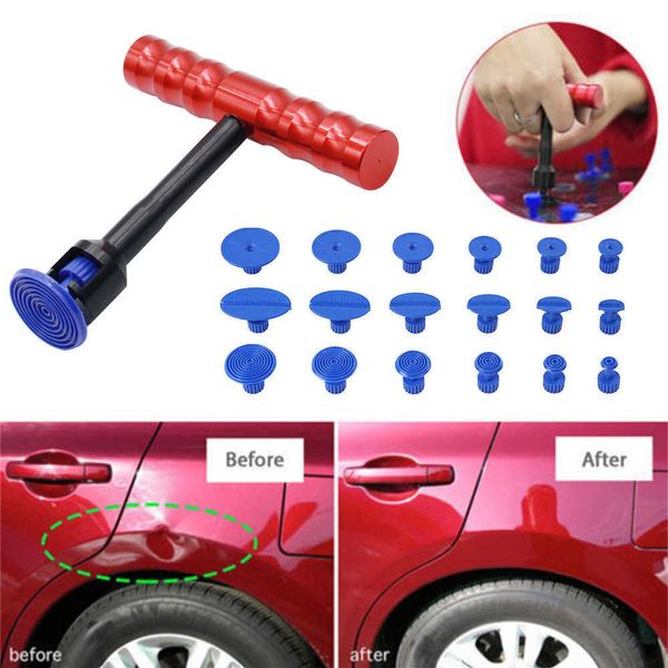 Extracteur de Dent en forme de T voiture Auto réparation de carrosserie ventouse outil de glissière tôle plastique ventouse Kits d'outils de réparation de voiture