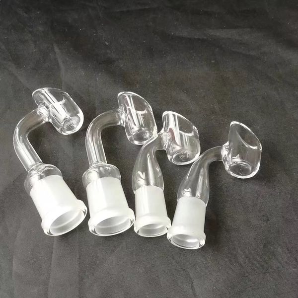 Cigarrillos en forma de T mirando piezas de vidrio, Bongs de vidrio al por mayor, Tubos de agua de vidrio para quemadores de aceite, Accesorios para tubos de humo