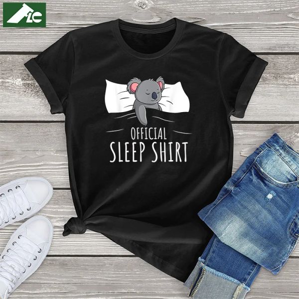 T-shirt 100% coton chemise de nuit officielle Koala Lover Tee fille années 90 Kawaii vêtements unisexe dessin animé t-shirt mode féminine T-shirt surdimensionné