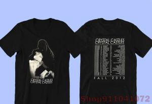 T-shirt 2 zijdig 2012 Tour Crystal s Album Cover T-shirt katoen casual Mannen t-shirt vrouwen tee shirts tops